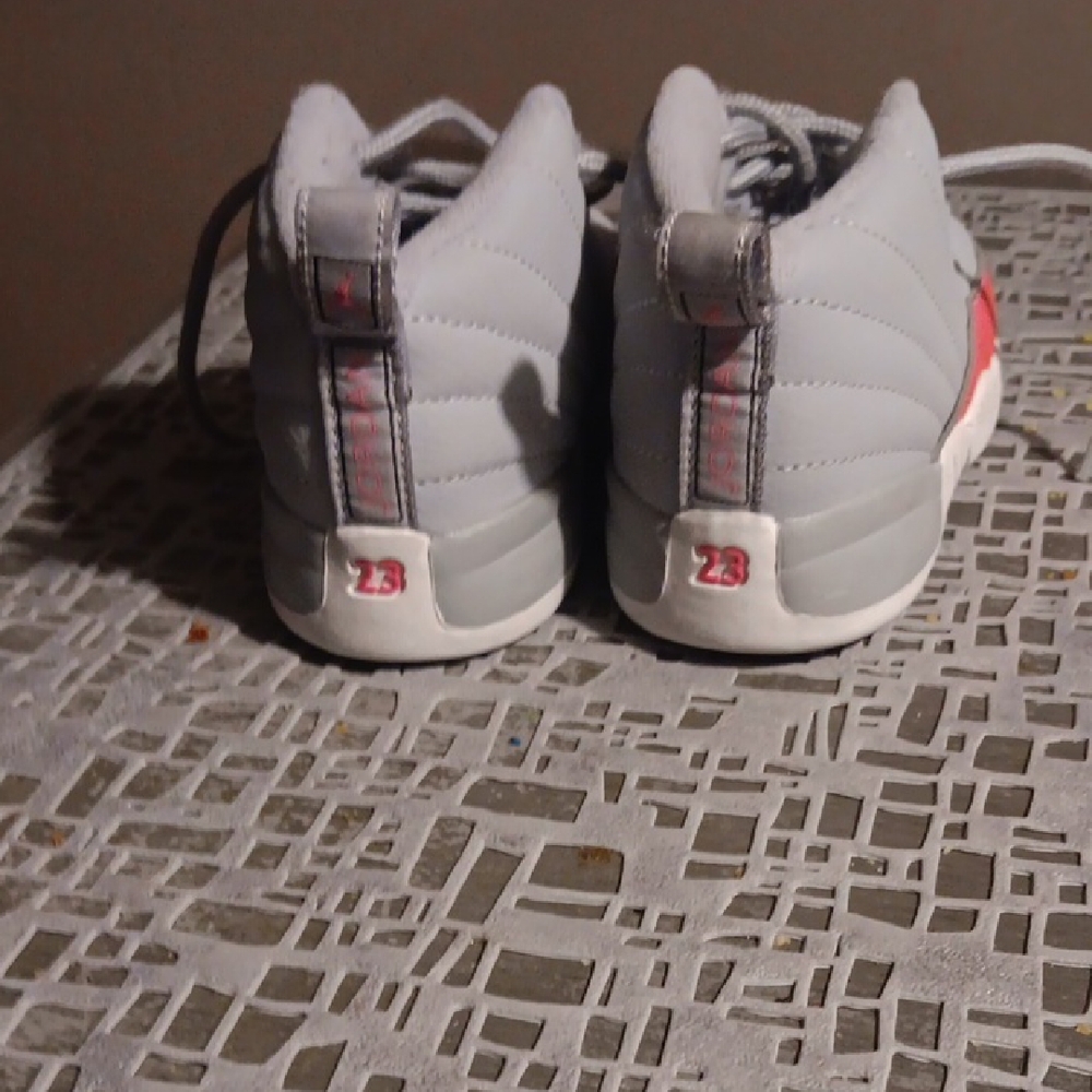 Kids Gray and Pink Jordan